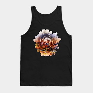 Colorful painted flower Tank Top